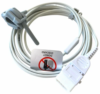 BCI SPO2 SP02 Envoltura Neonatal 9 Pin Pulso Oximetría Buey Suave Dedo Sensor Cable Foto 1 de 4