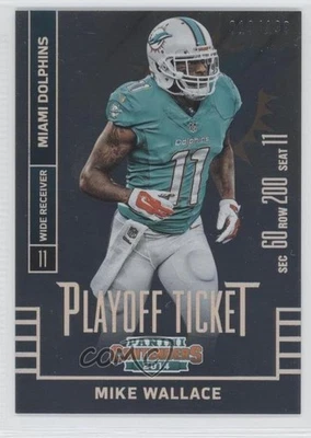 2014 Panini Contenders Playoff Ticket /199 Mike Wallace #41 - Image 1 of 2