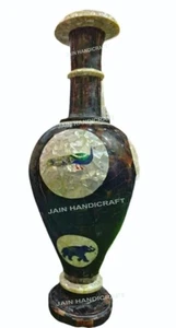30'' Marble vase pot Inlay mop decor home room vase paua shell art & Collectible - Picture 1 of 3