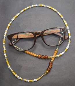Handmade Mixed Beaded Eyewear Holder Strap Lanyard - Picture 1 of 4