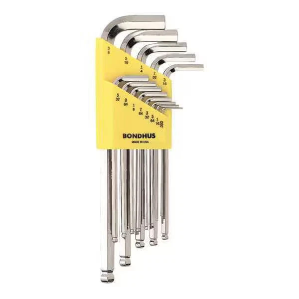 Bondhus 13 Piece SAE L-Shape Hex Key Set, 16937 16937 Bondhus 16937 037231169374 - Image 1 of 1