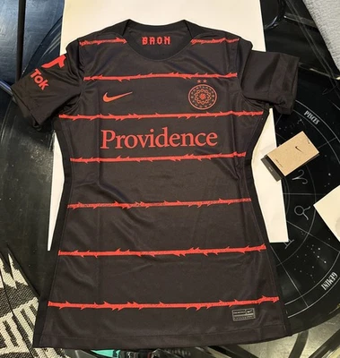 Camiseta deportiva Portland Thorns para mujer calce ajustado pequeña NWSL fútbol Nike Dri Fit camisa Foto 1 de 4