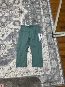 Donna 32 Gradi Cool Capri Verde Elasticizzato 15&1/2 Cuciture Interne Xs - Foto 1 di 5