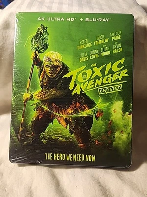 THE TOXIC AVENGER UNRATED 4K UHD & BLU-RAY STEELBOOK EDITION, 2025 Brand NEW - Image 1 of 2