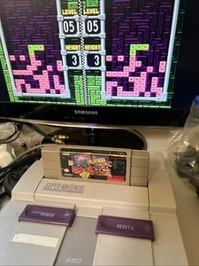 Tetris & Dr. Mario (Super Nintendo Entertainment System, 1994) getestet/funktioniert - Bild 1 von 5