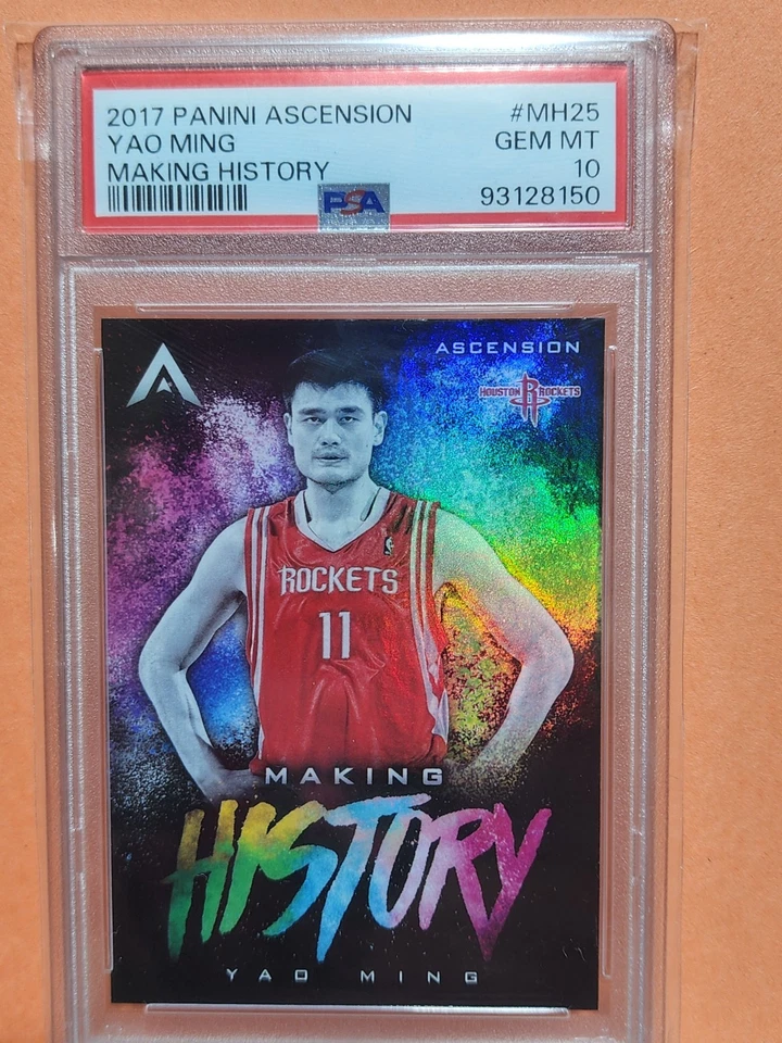 Yao Ming 2018 Panini Ascension MH25 Making History PSA 10 MINT - Image 1 of 2