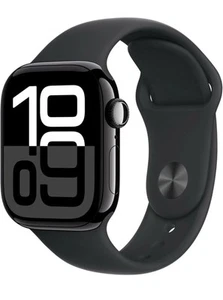 Apple Watch Series 10 GPS 42mm Aluminium Case Sport Band Jet Black M/L - Picture 1 of 12