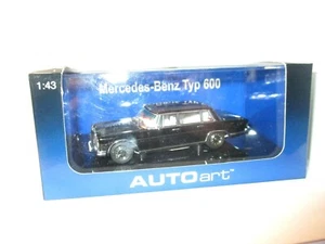 MERCEDES BENZ TYP 600 SWB BLACK REF.56192 AUTOART SCALA 1:43 - Foto 1 di 1