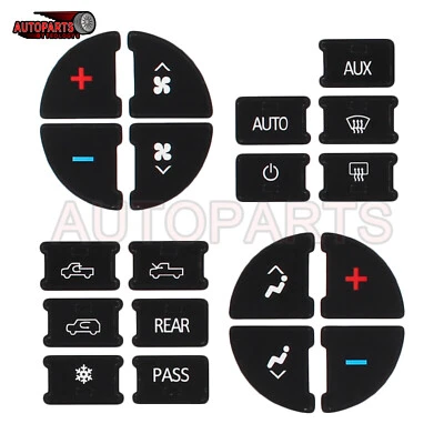 Kit de reparación de botones de tablero de CA para GMC Sierra Yukon Yukon XL 1500 calcomanía adhesiva Foto 1 de 4