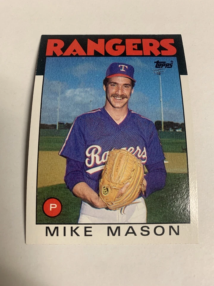 1986 Topps Mike Mason Texas Rangers  - Image 1 of 1