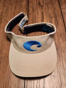 Costa Del Mar Beige Beach Sports Surf Tennis Golf Fishing Boat Visor - Picture 1 of 7