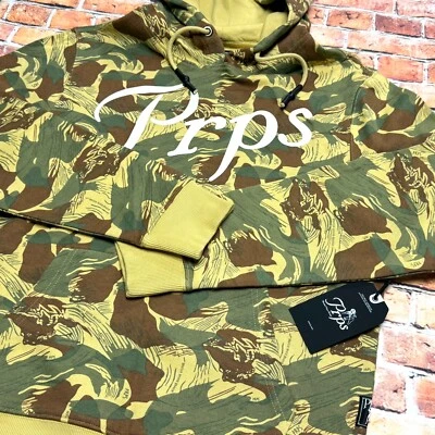 Мужская толстовка с капюшоном PRPS пуловер с длинным рукавом камуфляжный принт размер: M - Изображение 1 из 4