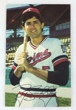 1981 Roy Smalley, Minnesota Twins Team Issue Postcard w/ facsimile autograph