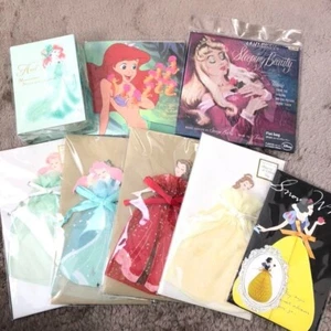 Disney Princess Briefset Schreibwaren 4er Set Arielle, Belle, Schneewittchen, Aurora - Bild 1 von 4