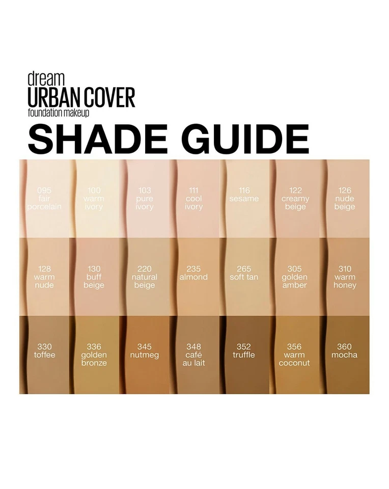 Maybelline - Dream Urban - Abdeckung Grundierung - SPF 50 30ml Neu - Bild 1 von 1