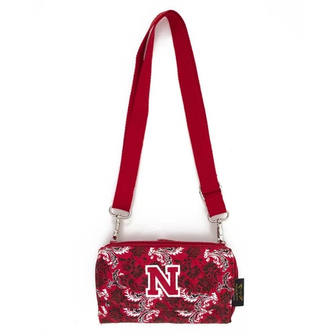 Nebraska Cornhuskers Wallet Quilted Mini Cross Body Purse Cover