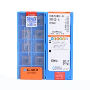 KORLOY SNMG120408-HA PC9030 Insertos de carburo HERRAMIENTA CNC - Imagen 1 de 4