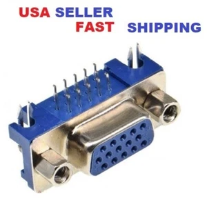5 PCS New VGA Connector Female PCB Mount 15-pin USA SELLER - Picture 1 of 1
