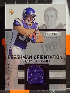 2010 ROOKIES & STARS FRESHMAN ORIENTATION * TOBY GERHART * LONGEVITY /249 JERSEY - Picture 1 of 2