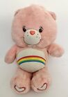 CheerBear Care Bear Pink Rainbow Plush Stuffed Animal Teddy Bear 2004 13” Tall