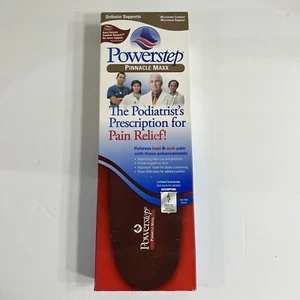 Powerstep Pinnacle Maxx Full Length Insoles Arch Supports Orthotics M3-3.5/W5-5. - Picture 1 of 2
