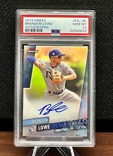 BRANDON LOWE 2019 Topps Finest Refractor RC Rookie Card Auto Rays PSA 10 Low Pop