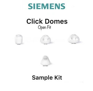 Siemens Hearing Aid Open Click Dome sample kit sizes 4mm, 8mm,10mm, semi-open - Picture 1 of 5