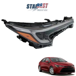 Front Headlight Assembly Fit For Toyota Corolla 2023 RH Single Clear Lens LED - Picture 1 of 12