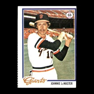 Johnnie LeMaster 1978 Topps San Francisco Giants #538 Set Break NICE!