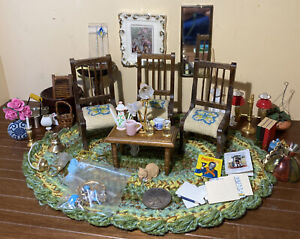 Dollhouse Miniatures 1:12 Large Mixed Lot, Furniture & Accessories