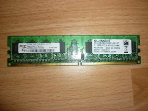 Speicher 512MB DDR2 RAM PC2-4200U-444   Swissbit  - Bild 1 von 1