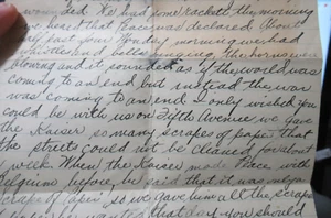 November 14 1918 End WWI Letter from US Soldier, Describing That Day in the Camp - Picture 1 of 7