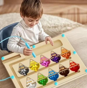 Magnetic digital bead magnetic maze toy for children's puzzle practice - Picture 1 of 9