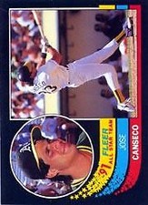 1991 (ATHLETICS) Fleer All-Stars #8 Jose Canseco
