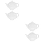 4 Pcs Kaffeetablett Teebeutel-Untertasse Keramik Teegeschirr Zubehör Soße