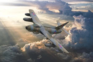 RAF Hawker Hunter MK58 Impresiones en lona varios tamaños Envío Gratuito - Imagen 1 de 1