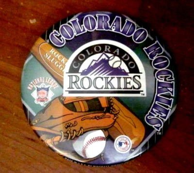 Colorado Rockies MLB licensed 3.5" Pinback Button - Image 1 of 4