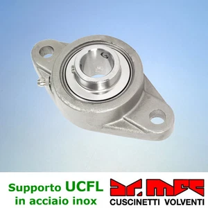 Supporto serie UCFL 200 completo di cuscinetto autoallineante in acciaio inox - Foto 1 di 1