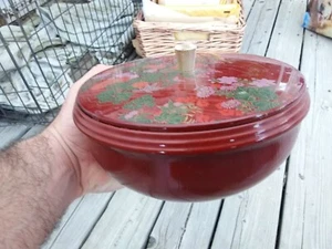 Cuenco de laca con tapa vintage "Yamanaka" Japón decoración asiática cultura coleccionable - Imagen 1 de 5