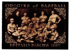 1994 American Archives Origins of Baseball Card - 1887 Buffalo Bisons Team