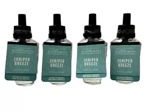 4 BATH & BODY WORKS JUNIPER BREEZE WALLFLOWERS HOME FRAGRANCE REFILLS NEW - Picture 1 of 2