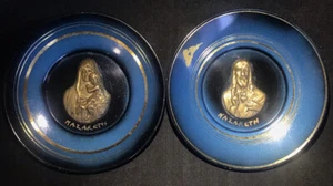 Antique COPPER Plates Plaques Brass JESUS MARY Handmade NAZARETH Holy Land RARE - Picture 1 of 10