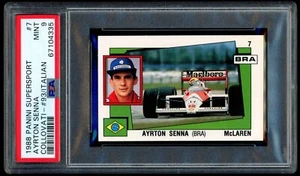 1988 AYRTON SENNA #7 / COLLOVATI #93 PANINI SUPERSPORT ITALIAN (PSA 9) FORMULA 1 - Picture 1 of 2