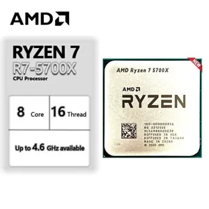 AMD R7 5700X Ryzen 7 5700X 3.4 GHz Eight-Core 16-Thread CPU 7NM L3=32M 100-00000 - Picture 1 of 4