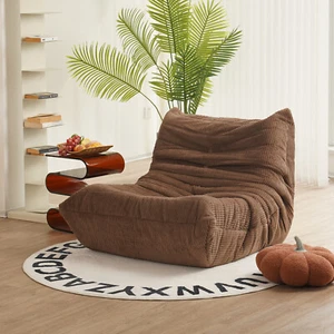 N&V Fireside Chair, Mid Century Armless Floor Sofa, Floor Lounge Chair Foam Sofa - Picture 1 of 115