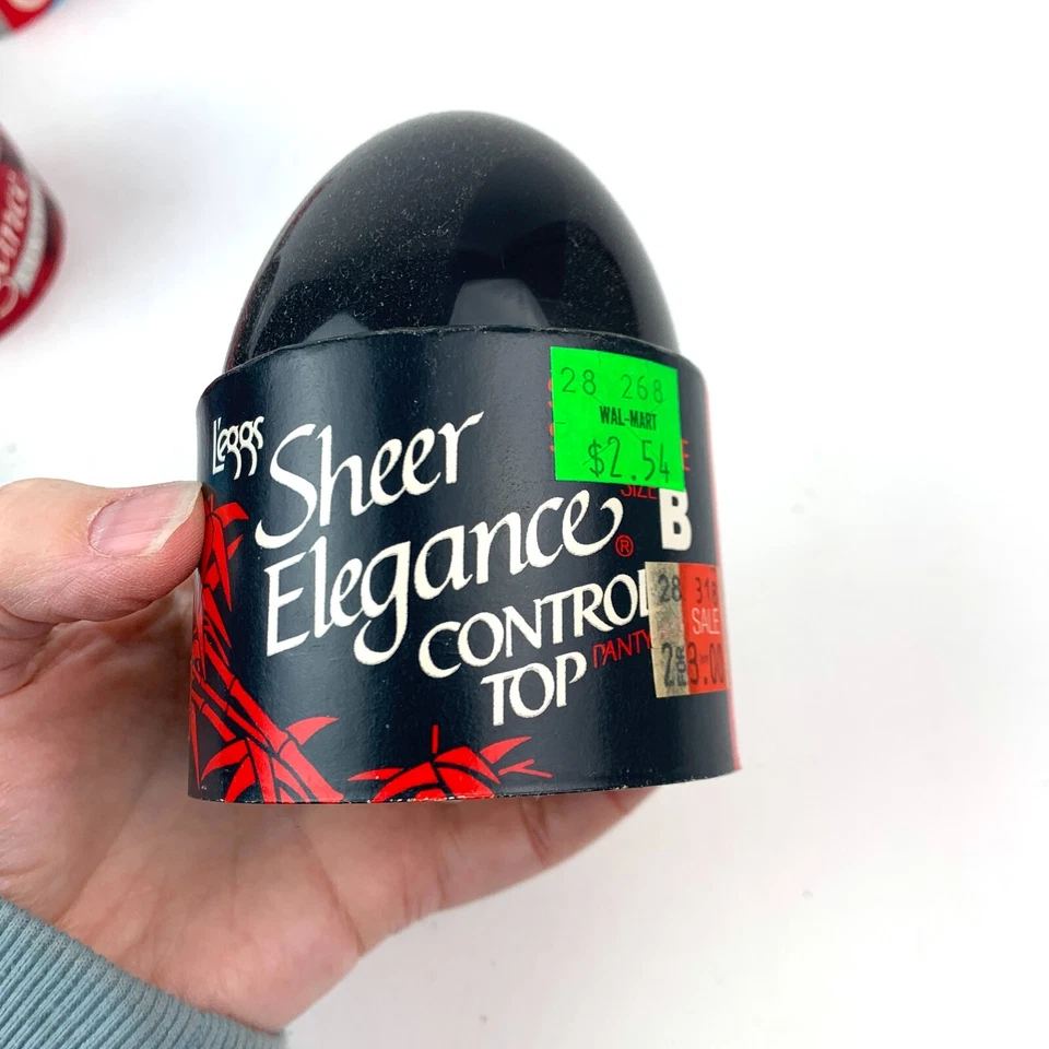 Vintage 1990s L'eggs Control Top Sheer Toe Pantyhose Size B Suntan Egg (B) - Image 1 of 3