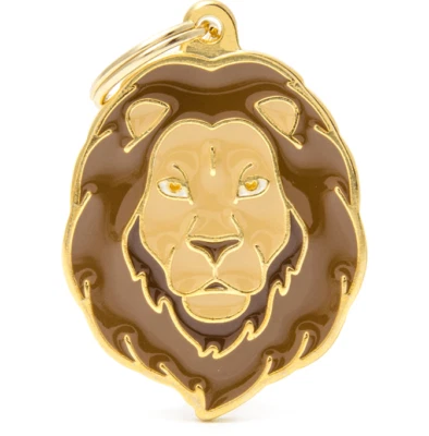 Lion (Z001) - Animal - Personalised ID Tag - Engraved FREE - Key Ring - Charm - Image 1 of 3