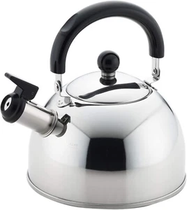 SJ2219 Yoshikawa Whistling Kettle 1.8L Silver Stainless Japan New - Picture 1 of 1