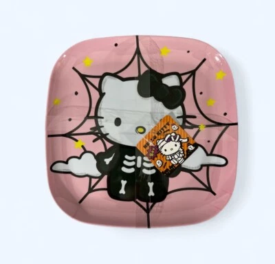HELLO KITTY 4pc Hello Kitty Skeleton Melamine Plates - Image 1 of 3