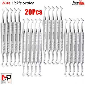 Dental Sichel Scaler 204S Parodontal Zahnbelag Entferner Zahnarzt Pick 20 Stück - Bild 1 von 4
